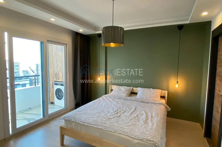 Purchase Furnished two-bedroom apartment with panoramic sea views in Soli district, Mersin 3 