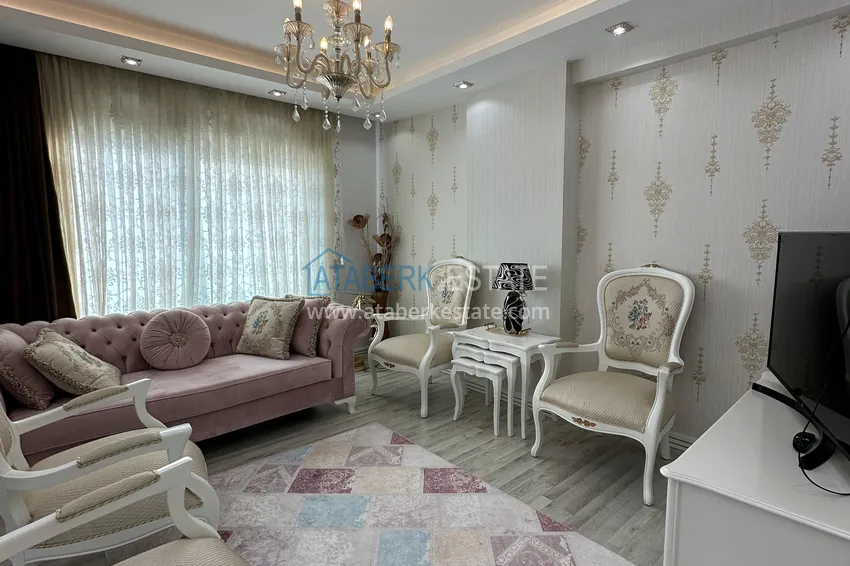 Purchase Stylish penthouse with furniture and a glazed balcony in Teje district, Mersin 3 