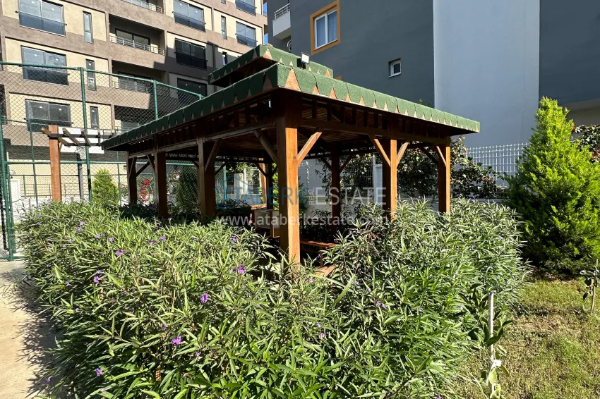 Turnkey 1+1 apartment with sea view in Teja, Mersin 4