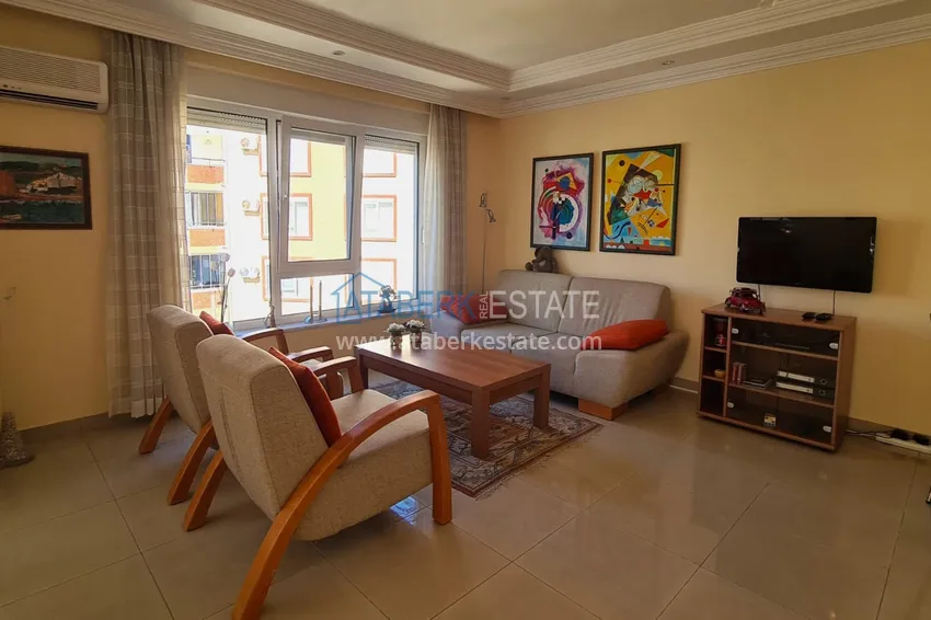 Purchase  2+1 apartment with furniture and a glazed balcony just 300 meters from the sea, Oba district - Alanya 3 