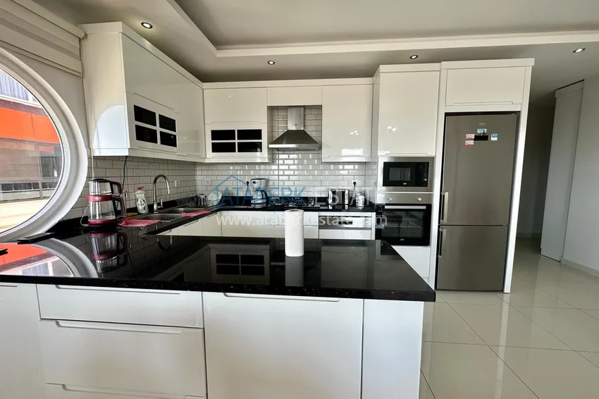 Purchase Duplex penthouse with sea view in an ultra-luxury complex, Alanya Kestel district 4