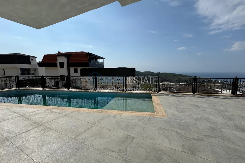 Real estate for citizenship! Detached luxury villa with stunning views in Kargicak 4