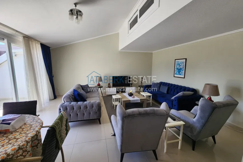 Purchase Penthouse duplex 3+1 furnished with sea and mountain views, Kestel district — Alanya 3 