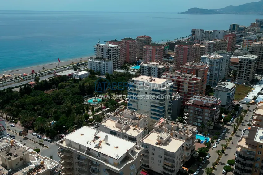 Apartment in Mahmutlar partially furnished with a glazed balcony and sea view 3 