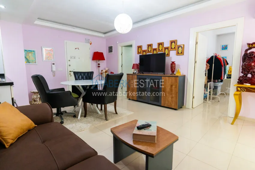 Purchase One bedroom apartment with a glazed balcony in Alanya, Oba district 3 
