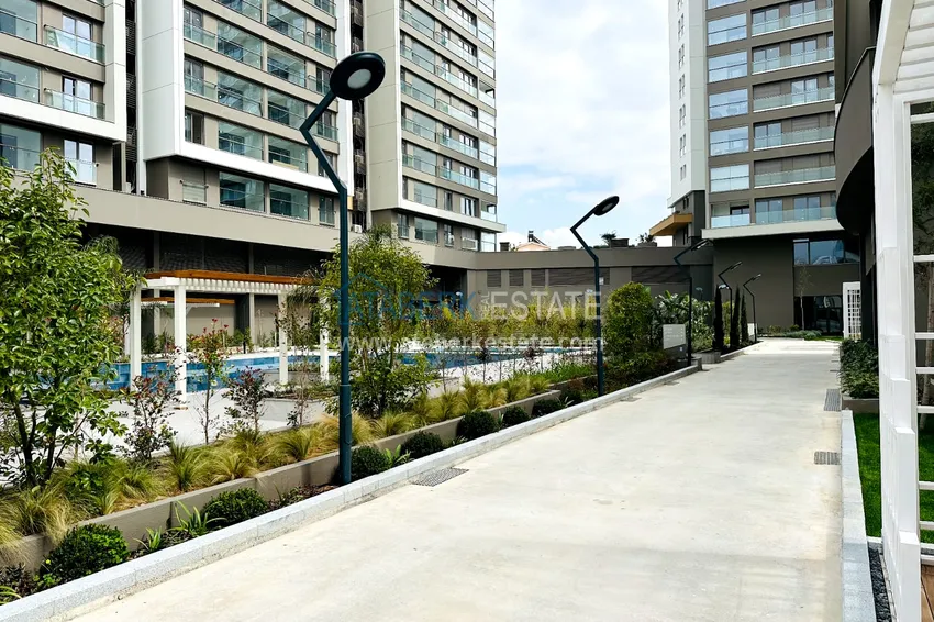 An apartment with a separate kitchen, a dressing room and a glazed balcony in Antalya, Kepez 5 