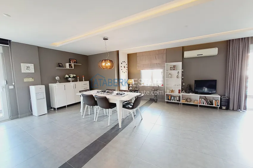 Purchase  Property for a residence permit - Duplex penthouse with furniture in Alanya, Oba district 5 