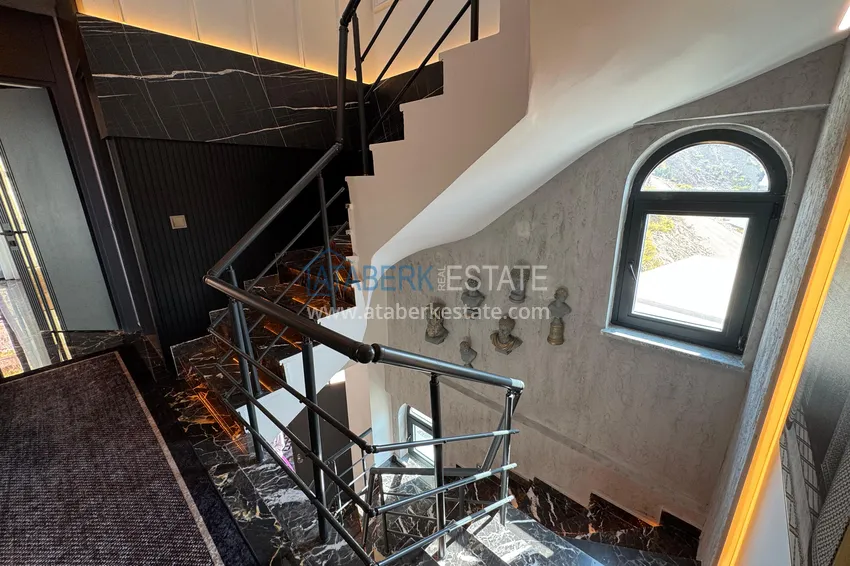 Purchase Real estate for citizenship! Detached luxury villa with stunning views in Kargicak 43