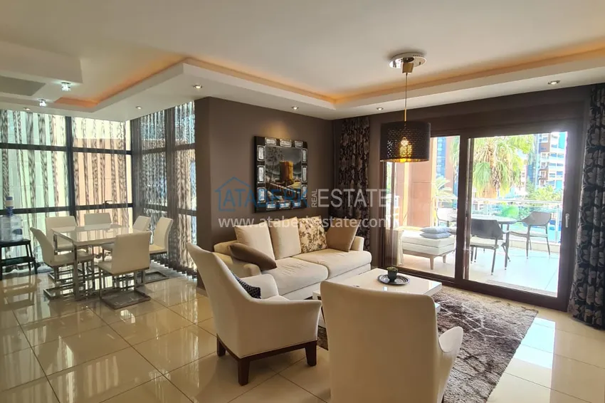 Purchase  Furnished 2+1 apartment in a prestigious residential complex, Cikcilli district — Alanya 4 