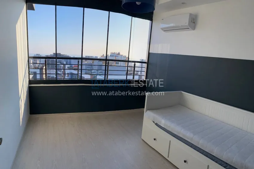 Purchase Furnished two-bedroom apartment with panoramic sea views in Soli district, Mersin 4 