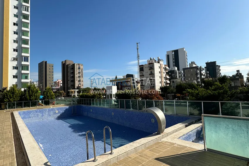 Stylish penthouse with furniture and a glazed balcony in Teje district, Mersin 4 