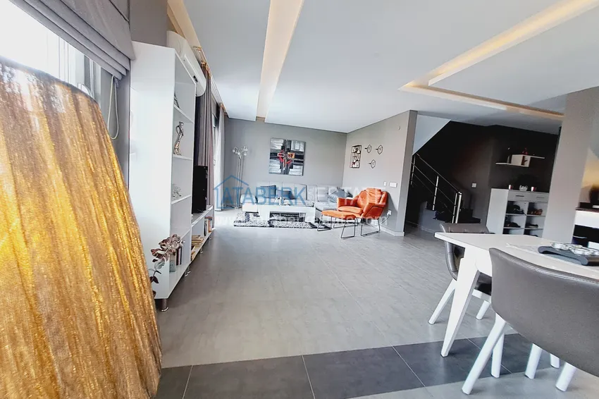 Purchase  Property for a residence permit - Duplex penthouse with furniture in Alanya, Oba district 6 
