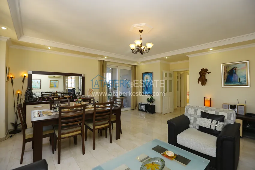 Purchase Turnkey 2+1 apartment with glazed cormorants and sea views in the center of Alanya 4