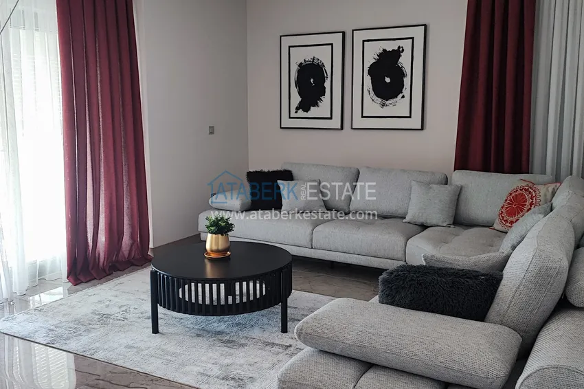 Purchase  Two-bedroom apartment with furniture and panoramic sea views in a premium complex — Antalya, Kepez 5 