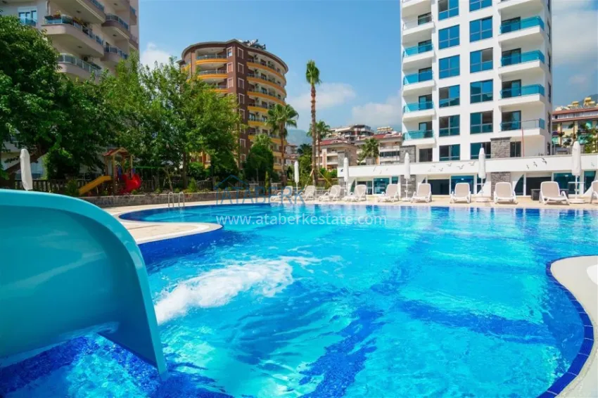 One bedroom apartment in the center of Alanya with furniture and access to a private beach 5