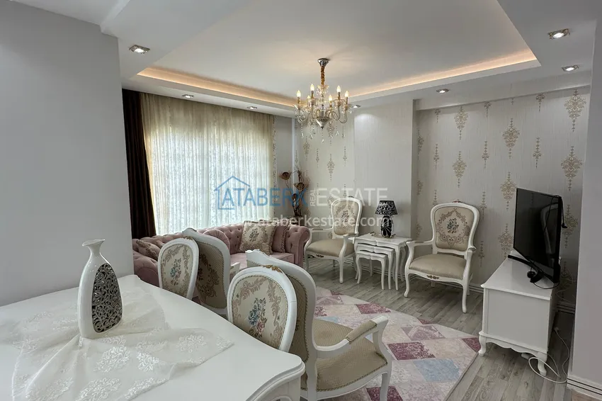 Purchase Stylish penthouse with furniture and a glazed balcony in Teje district, Mersin 5 