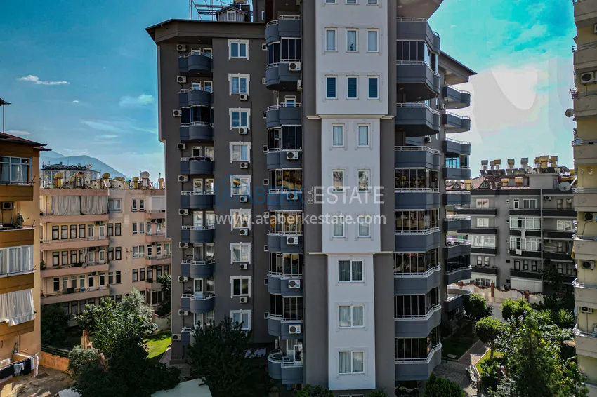 Turnkey 2+1 apartment with glazed cormorants and sea views in the center of Alanya 5