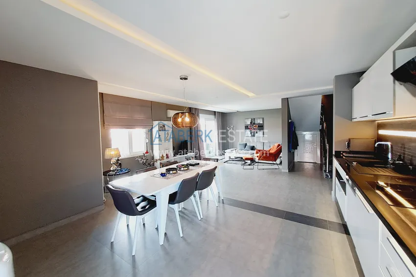 Purchase  Property for a residence permit - Duplex penthouse with furniture in Alanya, Oba district 7 