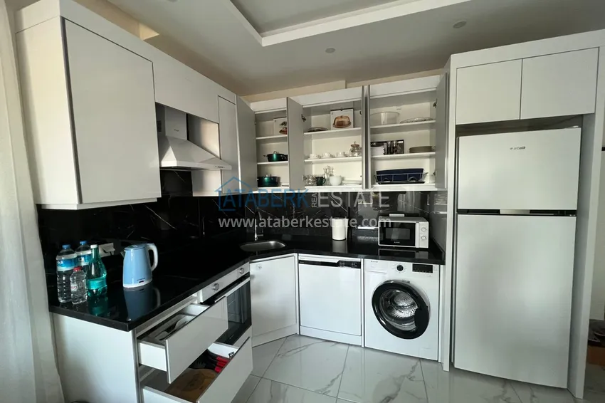 Purchase  Apartment for rent in Alanya, one bedroom with furniture and sea view A20 5 