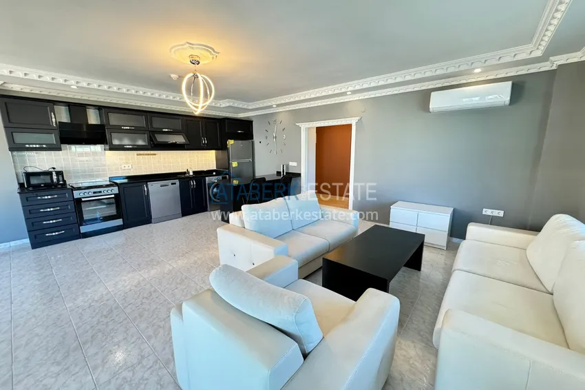 Purchase  Apartment in Mahmutlar partially furnished with a glazed balcony and sea view 6 