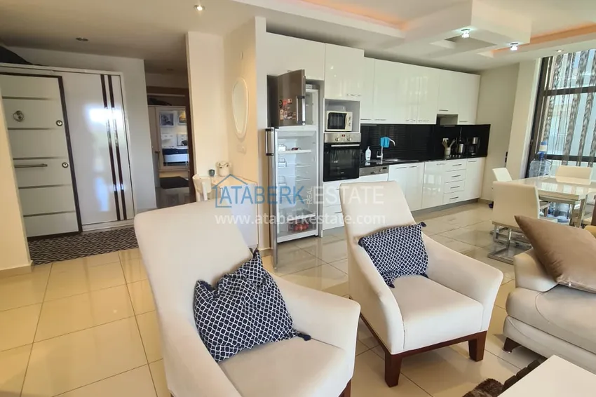 Purchase  Furnished 2+1 apartment in a prestigious residential complex, Cikcilli district — Alanya 6 