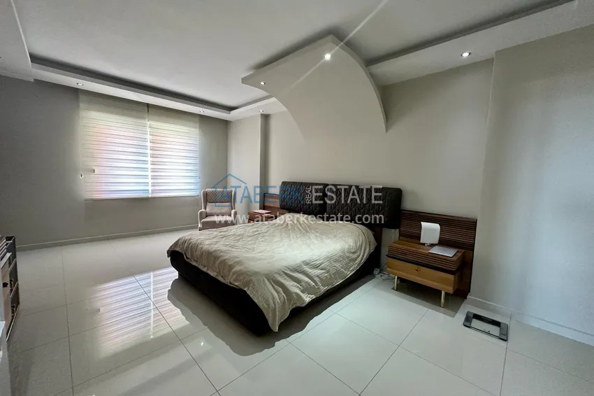 Purchase Duplex penthouse with sea view in an ultra-luxury complex, Alanya Kestel district 7