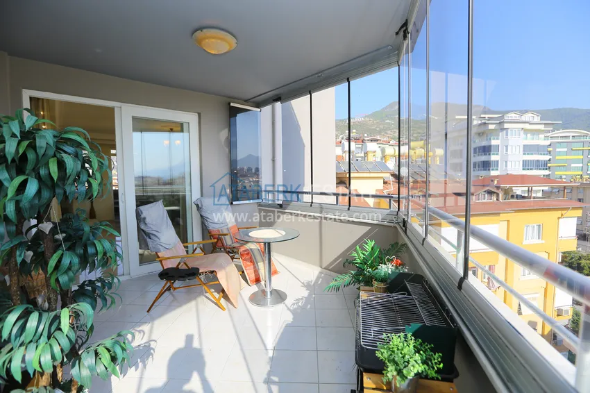Purchase Turnkey 2+1 apartment with glazed cormorants and sea views in the center of Alanya 6