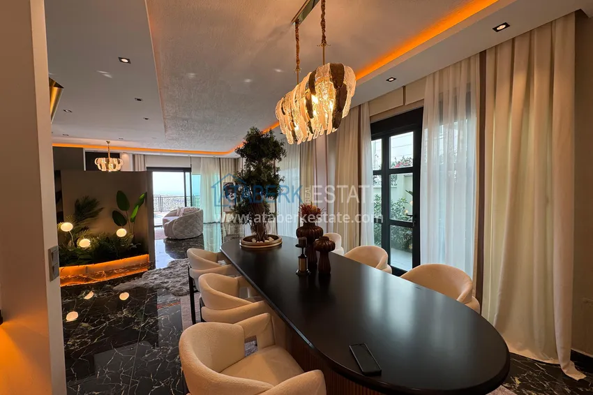 Purchase Real estate for citizenship! Detached luxury villa with stunning views in Kargicak 6