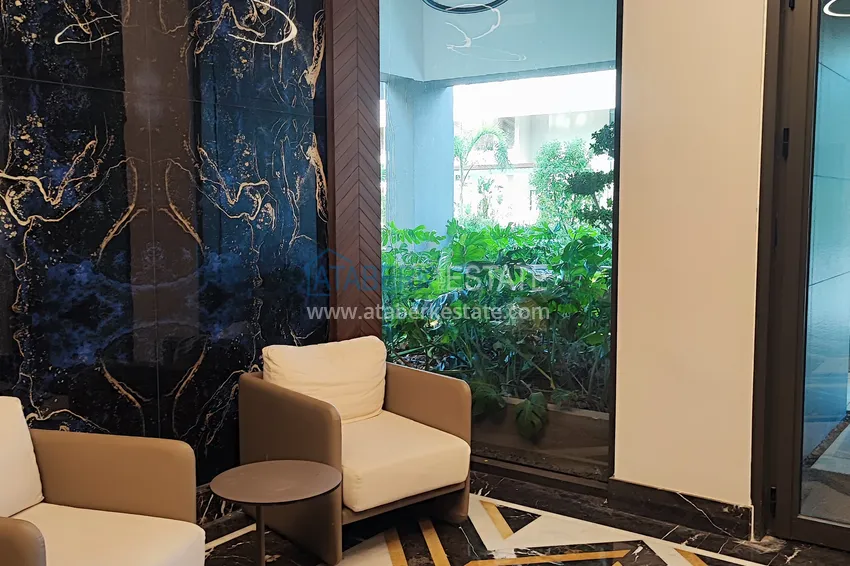 Two-bedroom apartment with furniture and panoramic sea views in a premium complex — Antalya, Kepez 11 