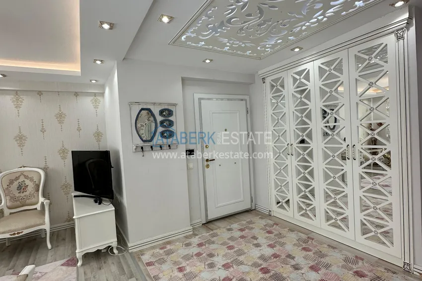 Purchase Stylish penthouse with furniture and a glazed balcony in Teje district, Mersin 7 