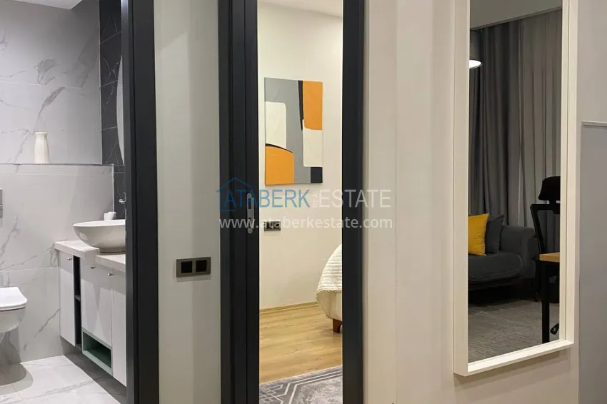 Purchase Turnkey 1+1 apartment with sea view in Teja, Mersin 6