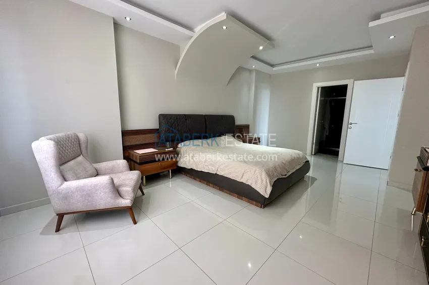 Purchase Duplex penthouse with sea view in an ultra-luxury complex, Alanya Kestel district 8