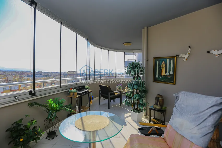 Purchase Turnkey 2+1 apartment with glazed cormorants and sea views in the center of Alanya 7