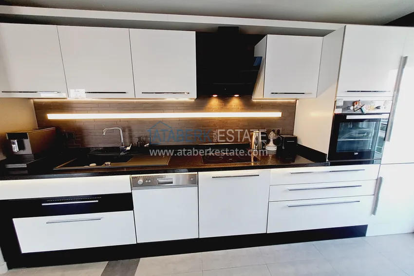 Purchase  Property for a residence permit - Duplex penthouse with furniture in Alanya, Oba district 9 