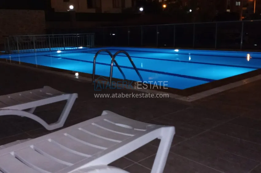 Two-bedroom apartment in a comfortable complex — Alanya, Oba district 8 