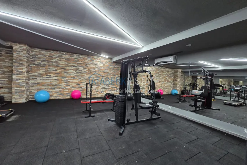 1+1 apartment with a glazed balcony and sea view, Kargicak district — Alanya 7 