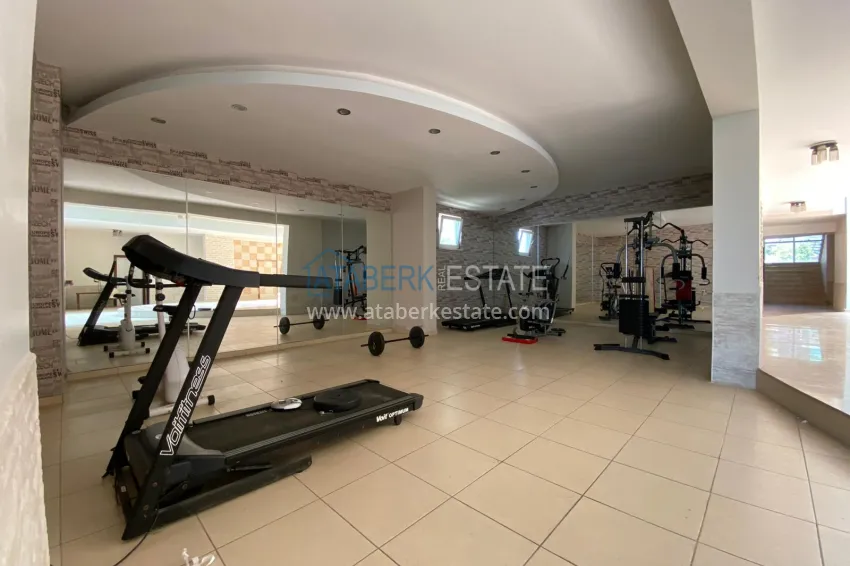 Penthouse duplex 3+1 furnished with sea and mountain views, Kestel district — Alanya 8 