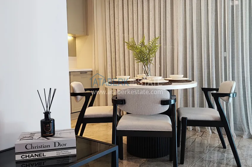 Purchase  Two-bedroom apartment with furniture and panoramic sea views in a premium complex — Antalya, Kepez 10 