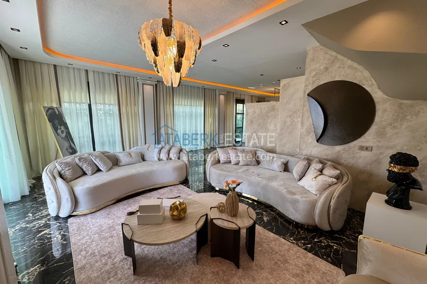 Purchase Real estate for citizenship! Detached luxury villa with stunning views in Kargicak 9