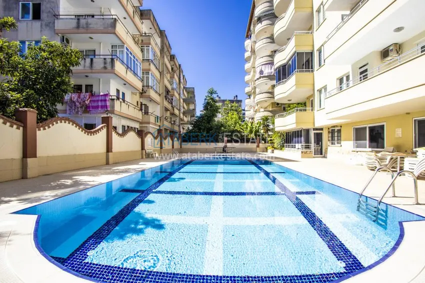 Turnkey 2+1 apartment with glazed cormorants and sea views in the center of Alanya 8