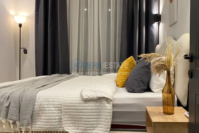 Purchase Turnkey 1+1 apartment with sea view in Teja, Mersin 7