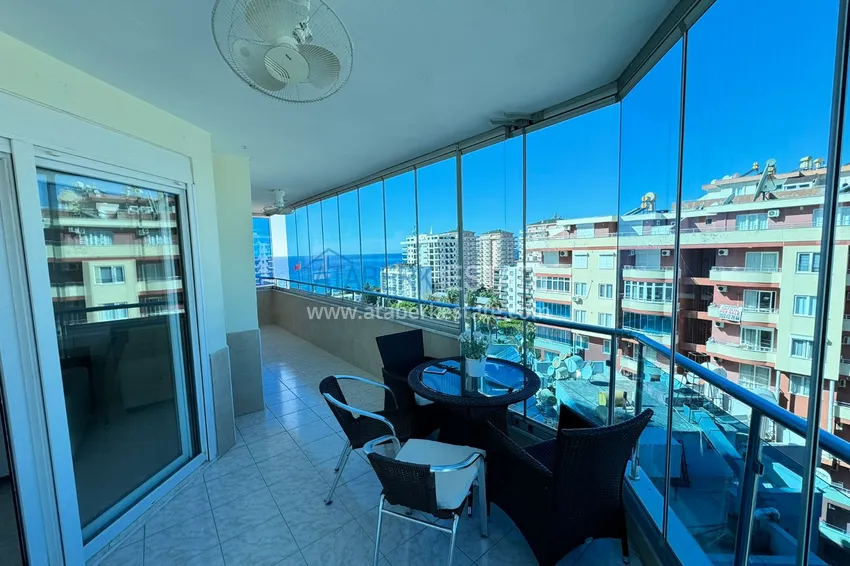 Purchase  Apartment in Mahmutlar partially furnished with a glazed balcony and sea view 9 
