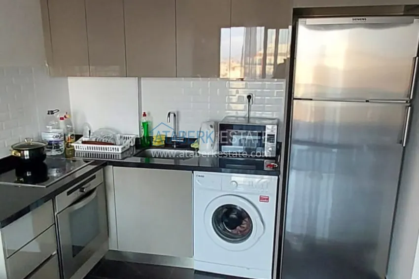 Purchase 1+1 apartment with furniture and sea view in a new complex - Mahmutlar district, Alanya 8