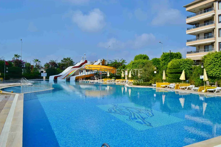 Real estate for a residence permit! Apartment 3+1 with furniture and sea view, Tosmur district — Alanya 13 