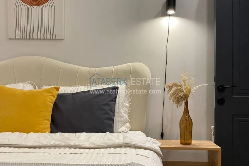 Purchase Turnkey 1+1 apartment with sea view in Teja, Mersin 8