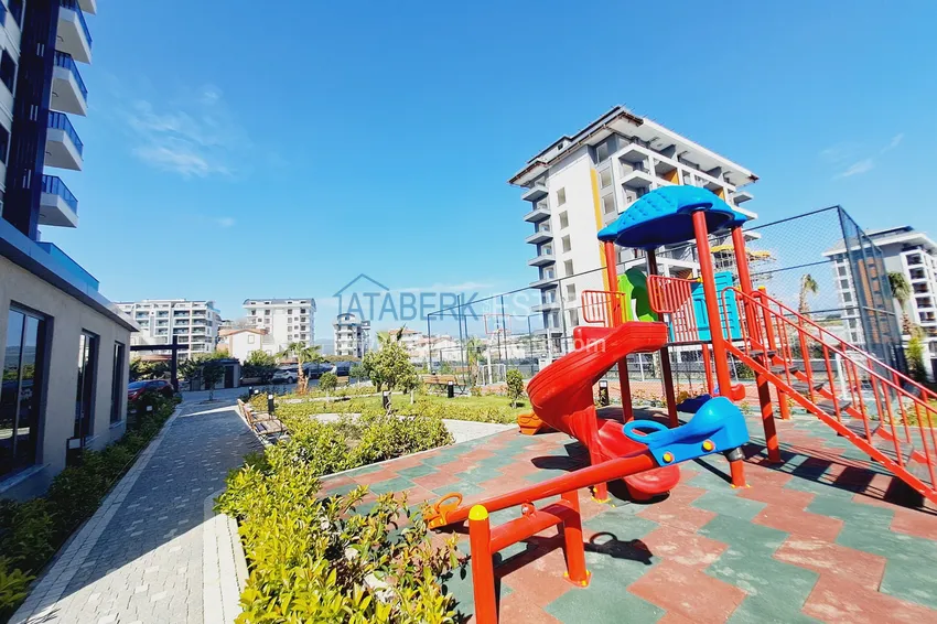 One bedroom apartment with sea view in a new complex — Alanya, Avsallar district 9 