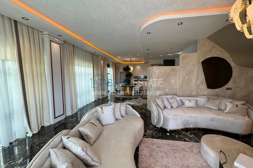 Purchase Real estate for citizenship! Detached luxury villa with stunning views in Kargicak 10