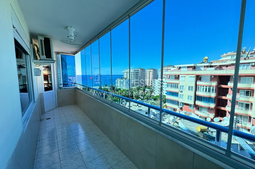 Purchase  Apartment in Mahmutlar partially furnished with a glazed balcony and sea view 10 