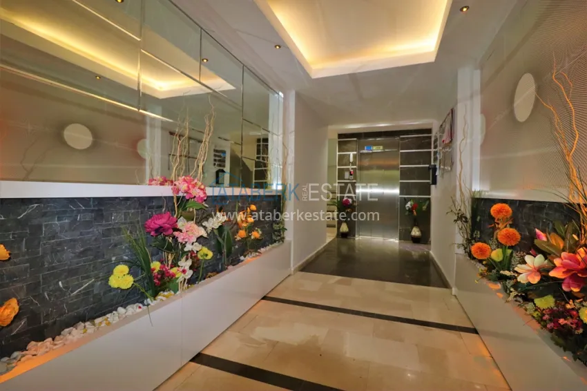 One bedroom apartment with a glazed balcony in Alanya, Oba district 15 