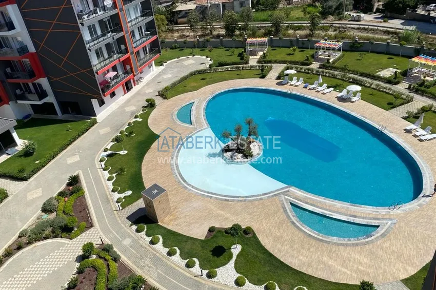One bedroom apartment with furniture in a modern complex, Avsallar district 2 